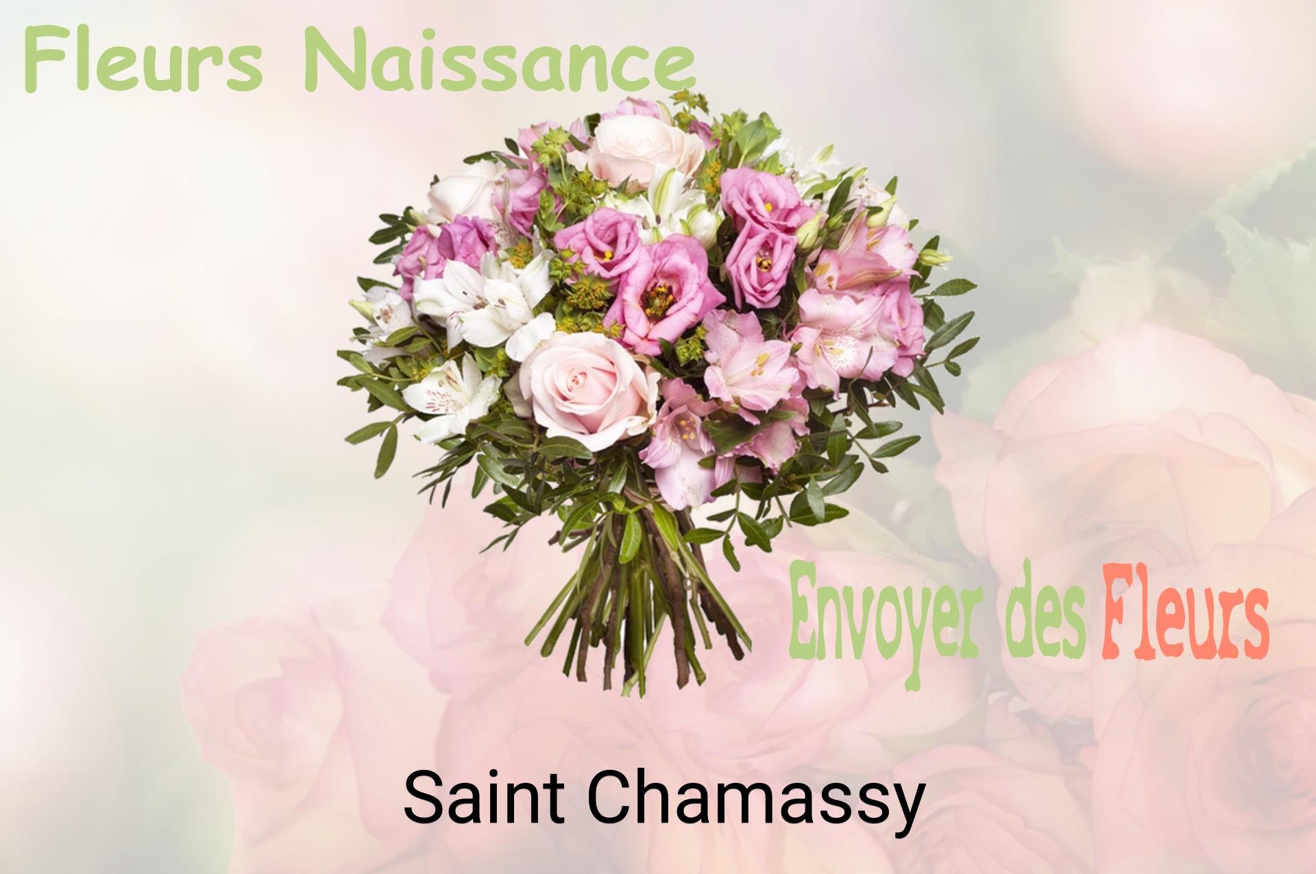 Bouquet de fleurs de naissance livré à Saint-Chamassy